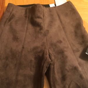 Suede like pants. New with tags